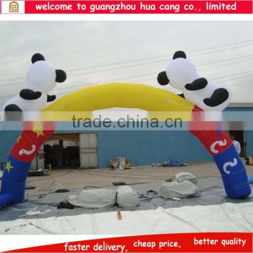 Hot selling romantic advertising inflatable entrance arch for wedding