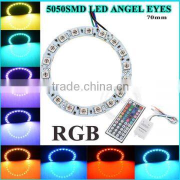 Good Quality 50mm DC12V Black PCB Full Circle Anegel Eyes for Honda City Led Lights photo-3