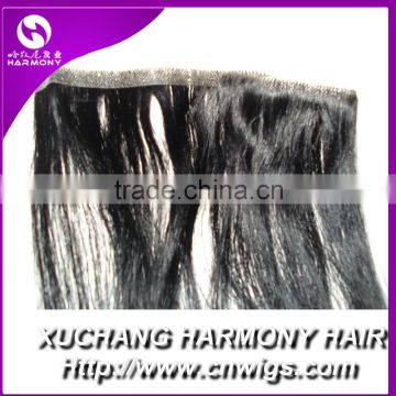 2015 black hair skin weft extensions/skin weft extensions/black hair extensions