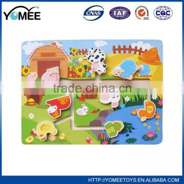 Unique Design Children Wooden Happy Housing Puzzle Game Toy photo-4