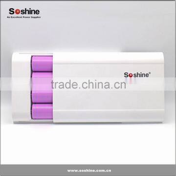 Newest Soshine E3 4 *18650 Battery Power Bank Box 4pcs 18650 Portable Power Bank Power Supply Charger photo-1