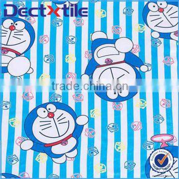 cartoon fans cute doraemon printing fabric with logo printing