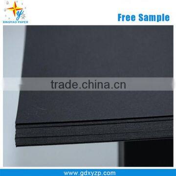 High End 110gsm Black Core Paper Rolls Gift Box Wrapping Black Color Black Core Paper Board