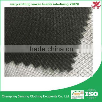 Warp knitting fabric woven fusible interlining Y9828