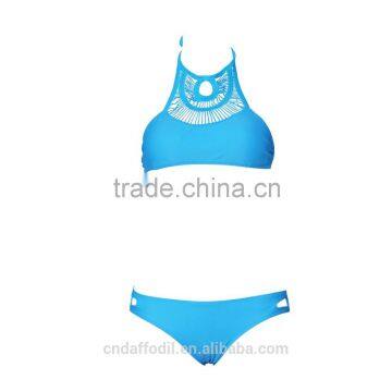 Low MOQ Black Two Pieces Bikini Sexy Summer Swim Suit Women photo-4