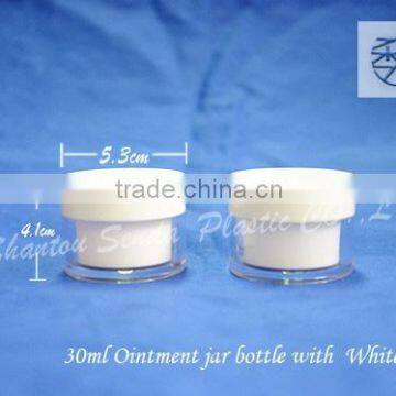 ps cream jars, cosmetics jar 30ml, small plastic bottle 30ml