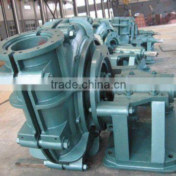 Centrifugal pump for abrasive copper slurry