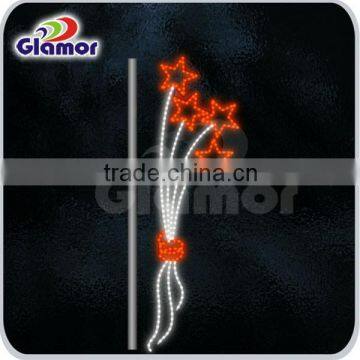 best quality christmas LED street light lamp-post motif