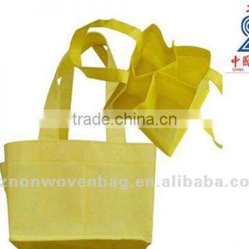 eco-friendly 80gsm non-woven fabric 6 bottles wine carry bag (HL-6081)