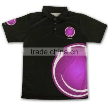 Wholesale high quality sports sublimation printing golf polo shirts