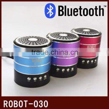 Robot-030u Portable bluetooth speaker,fm radio,mini TF card Speaker,music mini bluetooth speaker