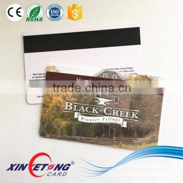 Customazed plastic/PVC magnetic card with Hico/Loco magnetic stripe