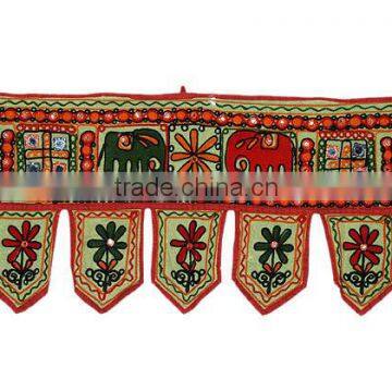 ANTIQUE COLLECTION HAND EMBROIDERY TORAN DOOR HANGING VALANCE