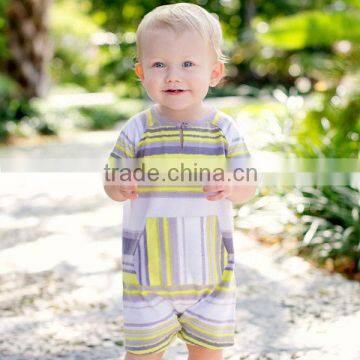 davebella 2013 summer new arrival baby cotton striped rompers babi clothes DB146