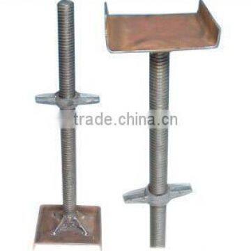 Q235 Solid and Hollow Adjustable Steel Scaffolding Screw Jack Base for Construction