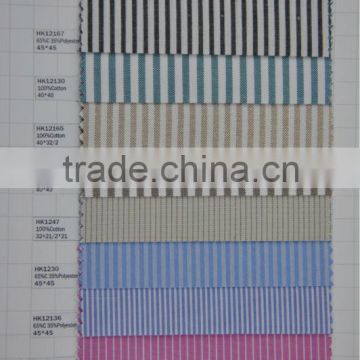 High quality 100% cotton, cotton polyester shirting fabric