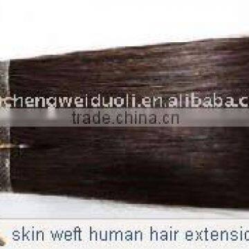 AAA grade Yaki straight Remy hair skin weft hair extension