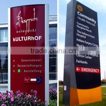 Waterproof illuminated 3D pylon sign