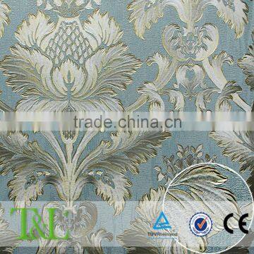 Italian design heavy embossed vinyl wallpaper wholesale