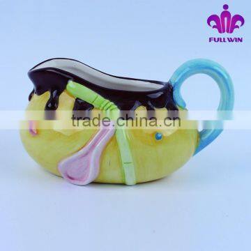 colorful porcelain cup ice cream cup