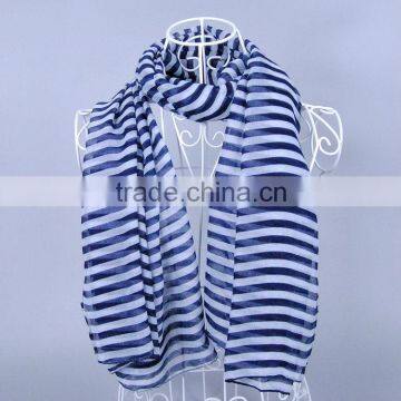 Striped Women Scarf Voile Scarves 180*90 Pashmina photo-4
