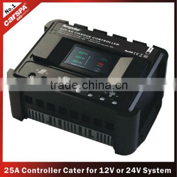 ENS series 12/24V, 25A PWM solar charge controller with LCD (ENS12/24-25)