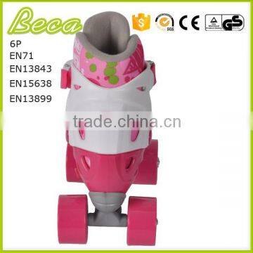 Wholesale Mix Color Adjustable Pink Roller Quad Skate photo-3