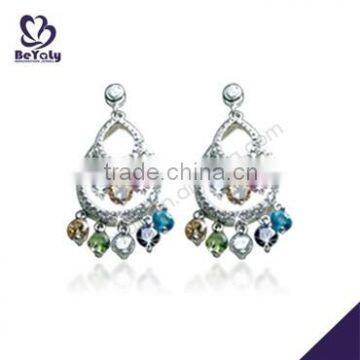 China supplier high quality 925 sterling silver dangle earrings