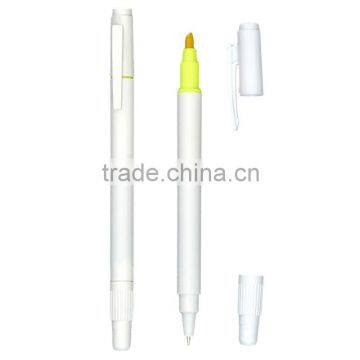 The Twin-Write Pen Highlighter-White