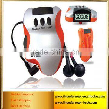 Pedometer with FM radio Multifunction pedometer with earphone