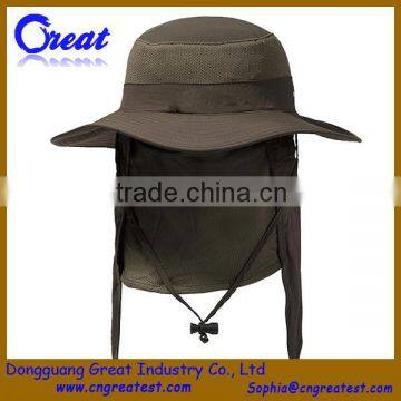 2015 High Quality Khaki Microfibre Wholesale Unisex Custom Blank Outdoor Cap And Hat