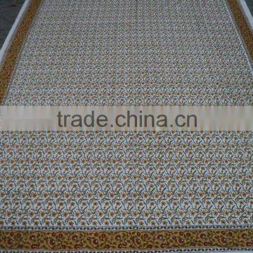 3d bedsheet & hand-block bedsheets / hotel bedsheet / applique bedsheet/ India cotton bed-sheets