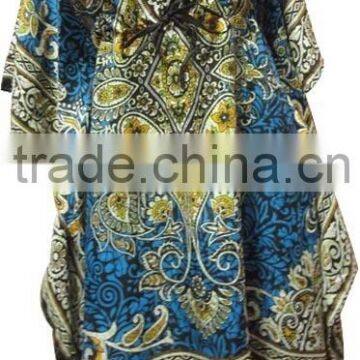 RTCFC-13 New Design 2014 Dress For Girls/ Ladies Pure Rayon Caftan / Kaftans From Jaipur India Wholesale Mix Lot