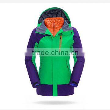 Lday's Interchange Jacket Attachable Fleece Windproof Ski Jacket Apparel Woman photo-2
