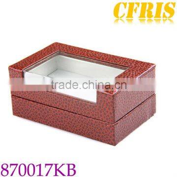 Custom transparent top cufflink box, paper box