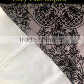 flocking combined woven fabric