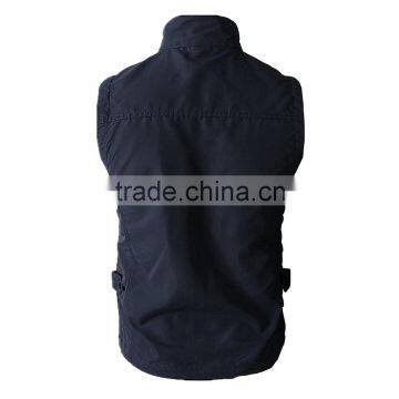Wholesale Boys Vest With Many Pockets Men Cotton Casual Vest photo-2