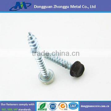 C1022 hex head self tapping screws with washer