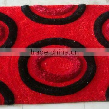 wholesale hot sale custom modern pattern round vivid circle shaggy floor carpet for house living room