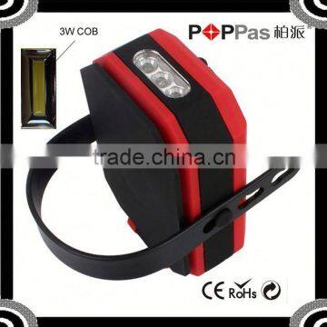 2015 Newest POPPAS B70 360 Degree Rotation COB And 3 Led Magnetic car repair light