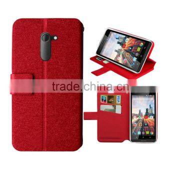 for archos 50c neon case red wallet leather case high quality with factory price