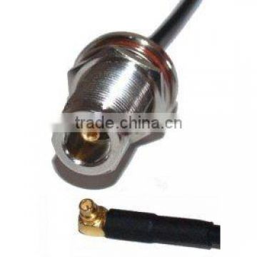 MCX Male N Bulkhead Female RF Pigtail Antenna Cable