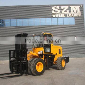 All Terrain Forklift, 6 Tons,5m Lifting Height Rough Terrain Forklift Truck photo-3