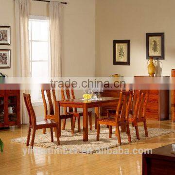 chinese Solid Wood dining room 1 table 6 chairs manufacturer