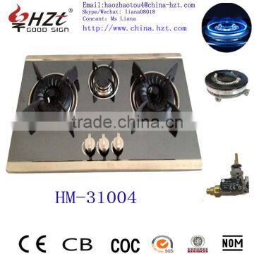 Color 710 mm SS Pannel Gas Top 3 Burner Cramer Gas Hob