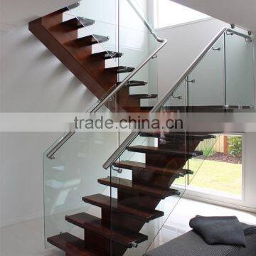 New Design Clear Glass Handrail For Indoor Stair