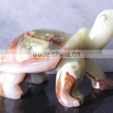 Onyx Tortoise Figurines