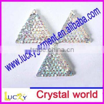 2011 new style full rhinestone resin triangle shape