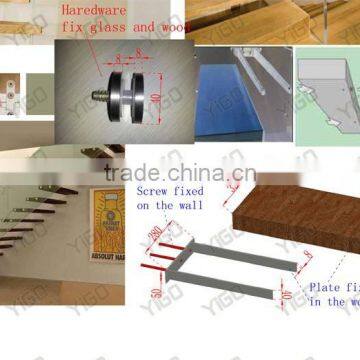 Fashion Stair Railing / Tempered Glass Stair Treads Quality Choice photo-3