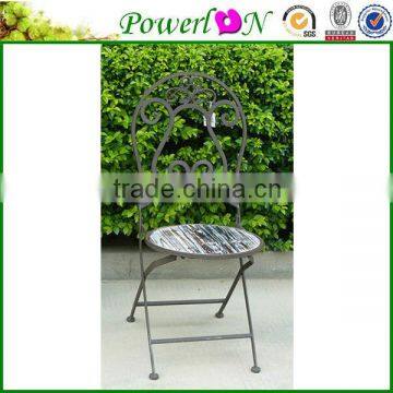 Discounted Antique Round Vintage Classical Folding Design Chair Garden Furniture For Patio Backyard J13M TS05 X00 PL08-5856